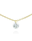 Necklace in 18kt yellow gold and diamonds 