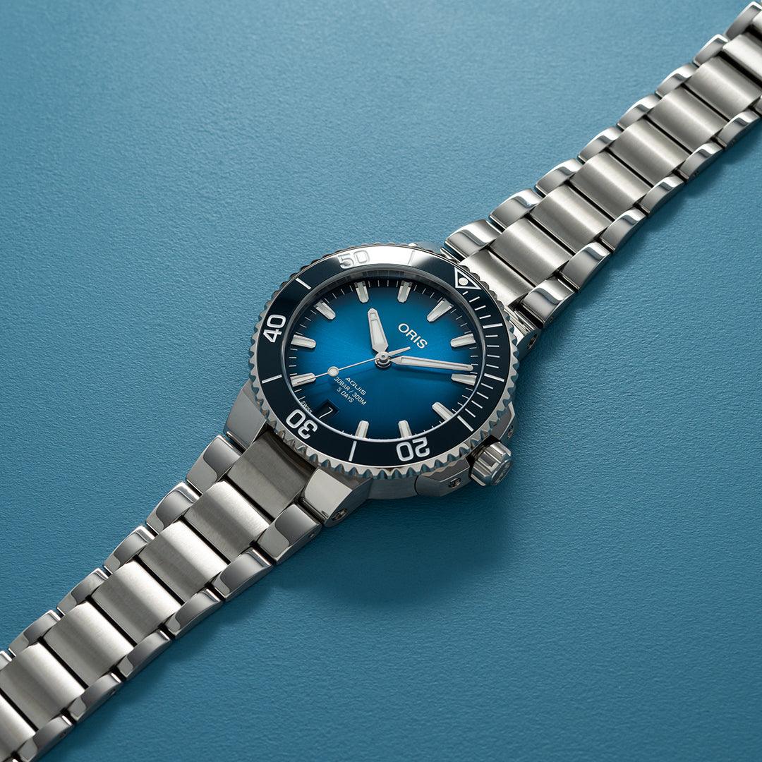 Aquis Date Cal. 400 Blue - MANG-LUXURY