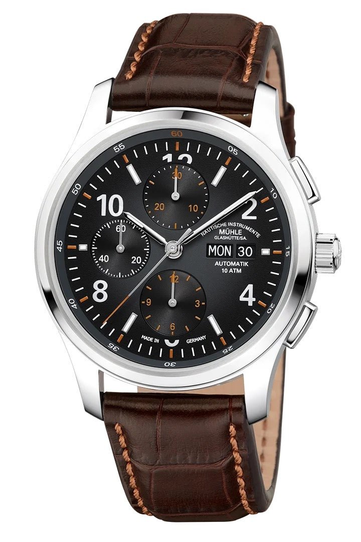 Mühle Glashütte Lunova Chronograph M1 - 43 - 06 - LB - I - MANG - LUXURY - M1 - 43 - 06 - LB - I