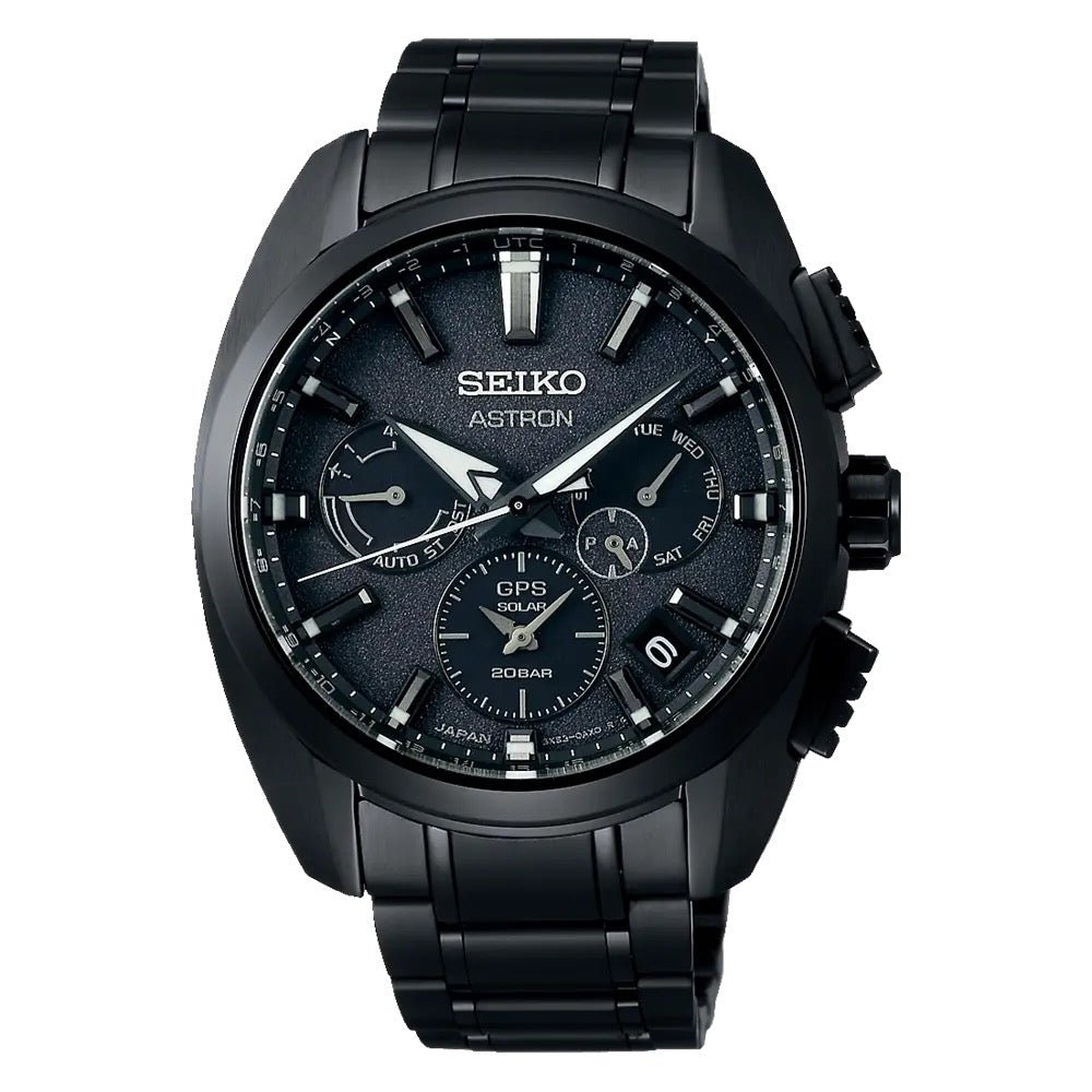 Seiko Astron GPS Solar Dual Time 5x Sport Titanium SSH069J1 - MANG - LUXURY - SKU SSH069J1