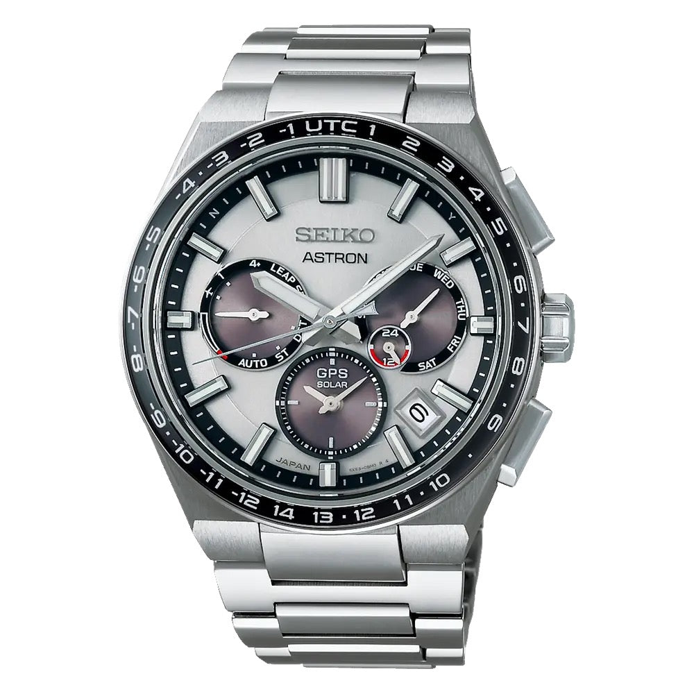 Seiko Astron GPS Solar Dual - Time Titan SSH107J1 - MANG - LUXURY - SKU SSH107J1